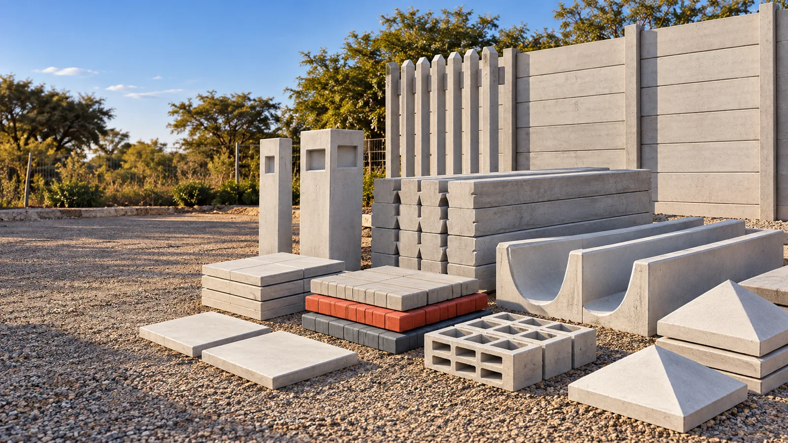PANDA lintels, window sills, airbricks, channels, walling and related precast products